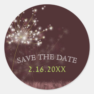 Adesivo Twilight Dandelion Weding Date (Salvar a Data)