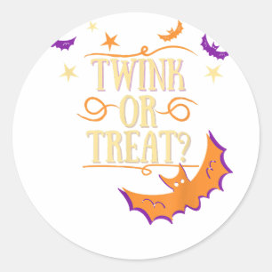 Adesivo Twink ou Treine Gay Halloween