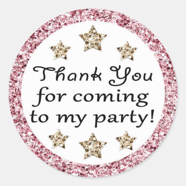 Adesivo Twinkle Twinkle Pequena Estrela Obrigado Stickers (Frente)