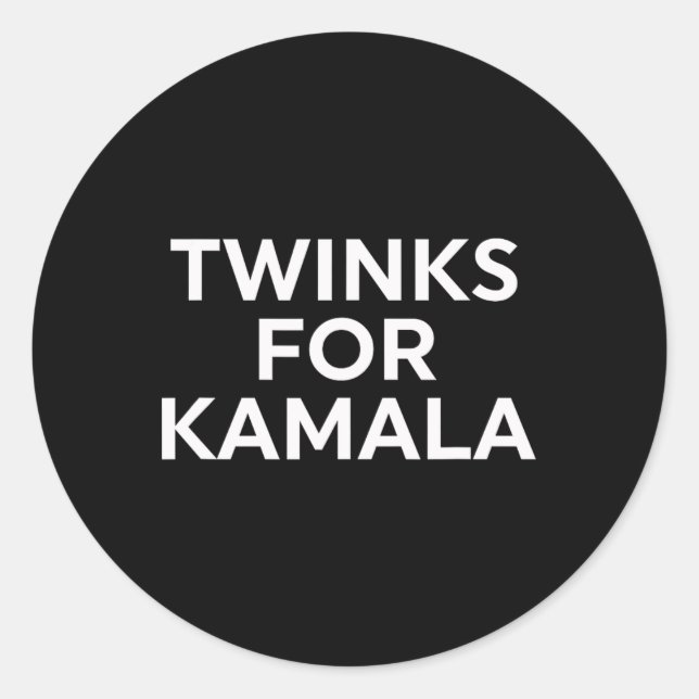 Adesivo Twinks Para Kamala - Harris 2024 (Frente)