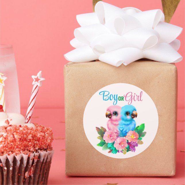 Adesivo Twins de Papagaio Bebês (Festa)