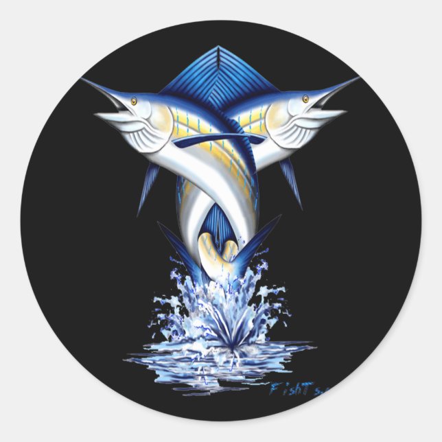 Adesivo Twisted Marlins Jumping (Frente)