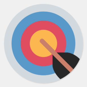 Adesivo Twitter Emoticon - target archery