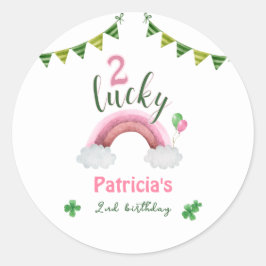 Adesivo Two Lucky 2nd Birthday