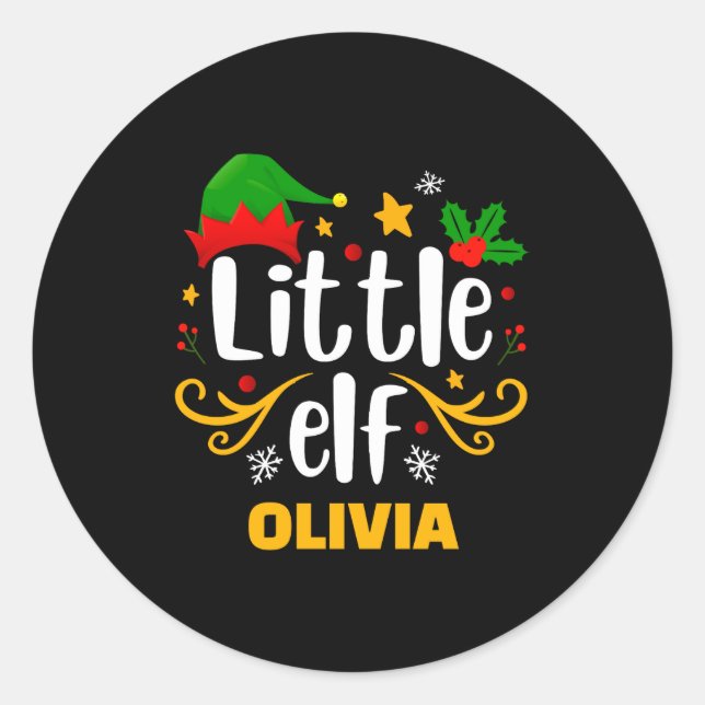 Adesivo Tygraphy Little Elf Fun Family Matching  (Frente)