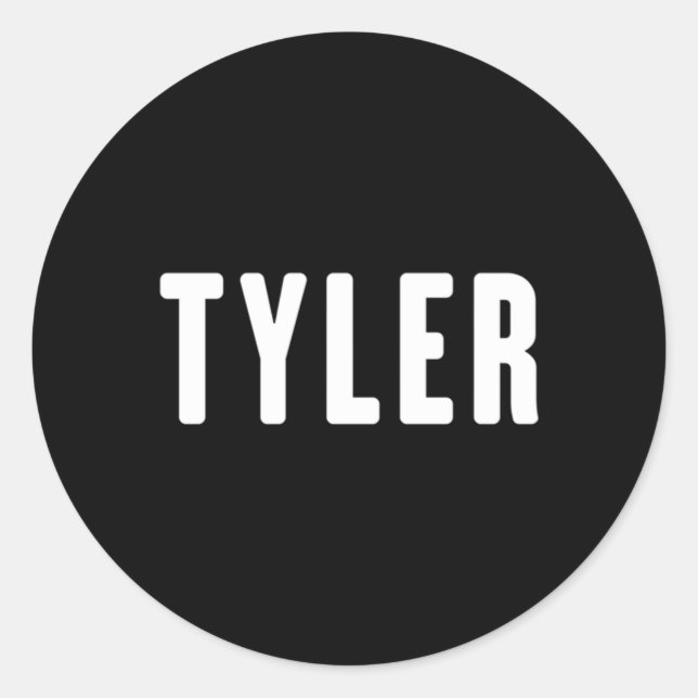 Adesivo Tyler Primeiro Nome Tyler (Frente)