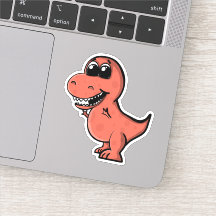 Tyrannosaurus Rex Cute Dinossauro Vermelho Ilustra