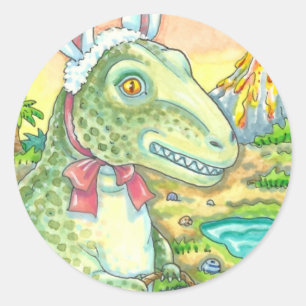 ADESIVO TYRANNOSAURUS, T-REX GENTO, DINO BUNNY LESTE
