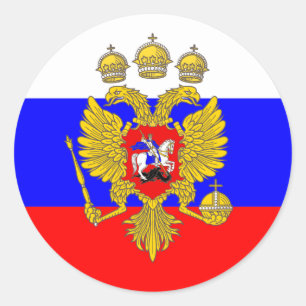 Adesivo Tzar de Muscovia, bandeira de Rússia