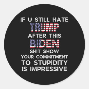 Adesivo U Ainda Odeia Trump Após Esta Biden (nas costas)
