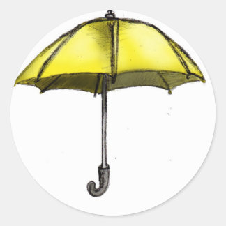 Adesivo U é para o guarda-chuva