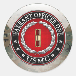 Adesivo U.S. Fuzileiros navais: Oficial de autorização u
