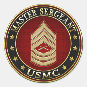 Adesivo U.S. Fuzileiros navais: Sargento mestre (USMC