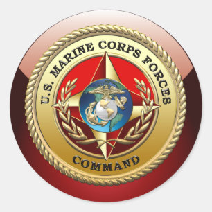 Adesivo U.S. O Corpo do Marines força o comando