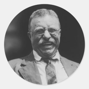 Adesivo U.S. Riso do presidente Theodore Teddy Roosevelt