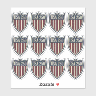 Adesivo UA 250 Motivo do Escudo Americano ID1301