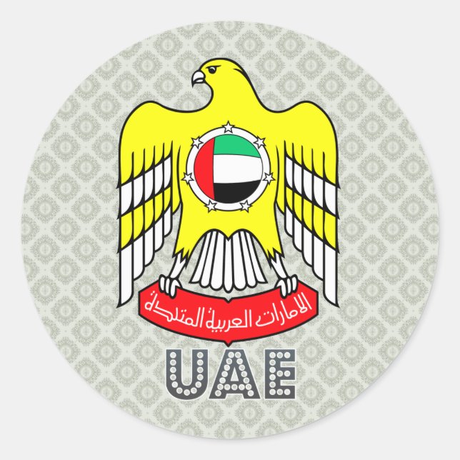 Adesivo Uae Casaco de Armas (Frente)