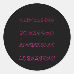 Adesivo Uau Black Betty Clonazepam Uau Black Betty Diazepa