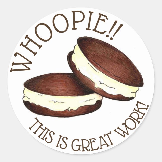Adesivo Uau! Excelente Work PA Dutch Whoopie Pies Professo (Frente)
