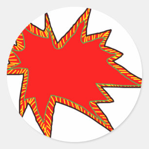 Adesivo Uau Pop Pow Comic Art Super Heroes Palavra