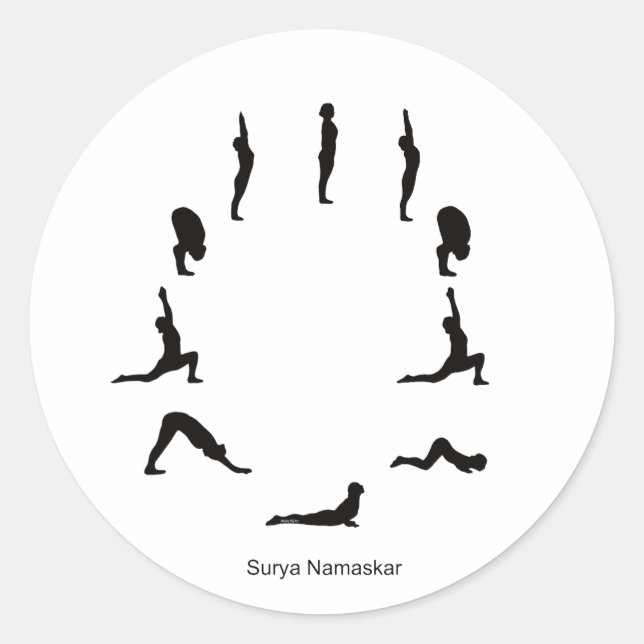 Adesivo Über Aufkleber – Surya Namaskara (Frente)