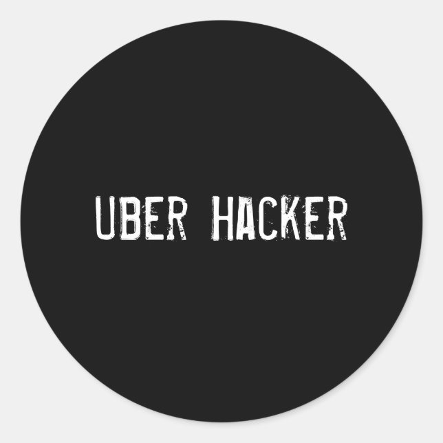 Adesivo Uber Hacker (Frente)