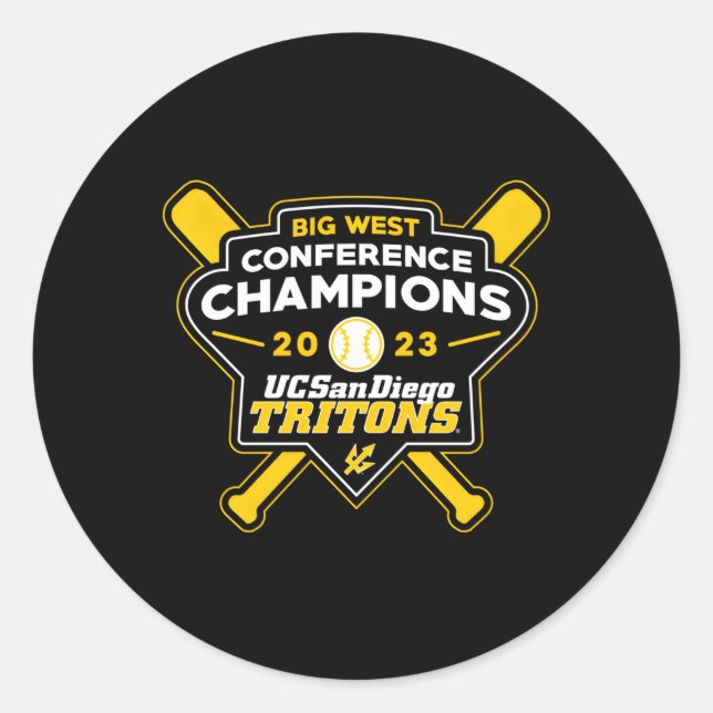 Adesivo Uc San Diego Tritons 2023 Big West Baseball Champi (Frente)
