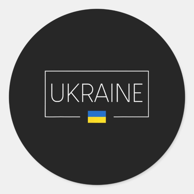 Adesivo Ucrânia Bandeira Ucraniana Zelensky Tryzub Em Mili (Frente)