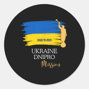 Adesivo Ucrânia Dnipro Mórmon Lds Missão Missionário