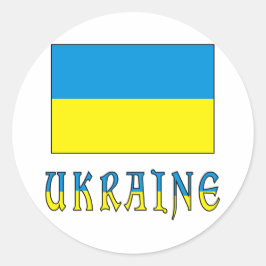 Adesivo Ucrânia e Bandeira da Ucrânia