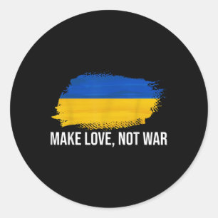 Adesivo Ucrânia Faz Amor Não Guerra