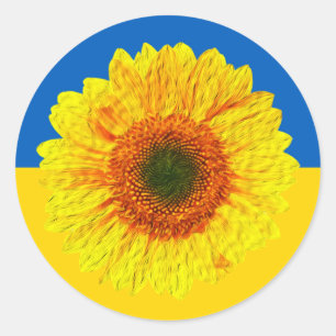 Adesivo Ucrânia Girassol e ucraniano / Flor 