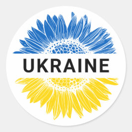 Adesivo Ucrânia Sunflower Support Solidariedade Ucrânia