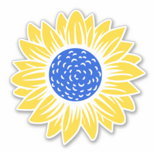 Adesivo Ucrânia Sunflower Ucraniana Paz Solidariedade
