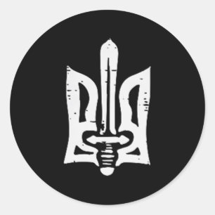 Adesivo Ucrânia Trident Sword Pocket Ucraniano Tryzub Wome
