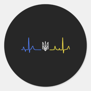 Adesivo Ucrânia Tryzub Tridente Zelensky Bandeira Ucranian
