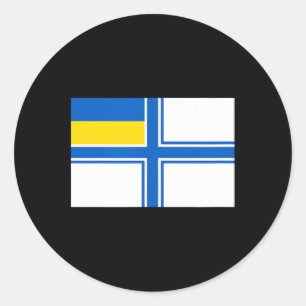 Adesivo Ucrânia Ucraniano Bandeira da Ucrânia Naval Bandei