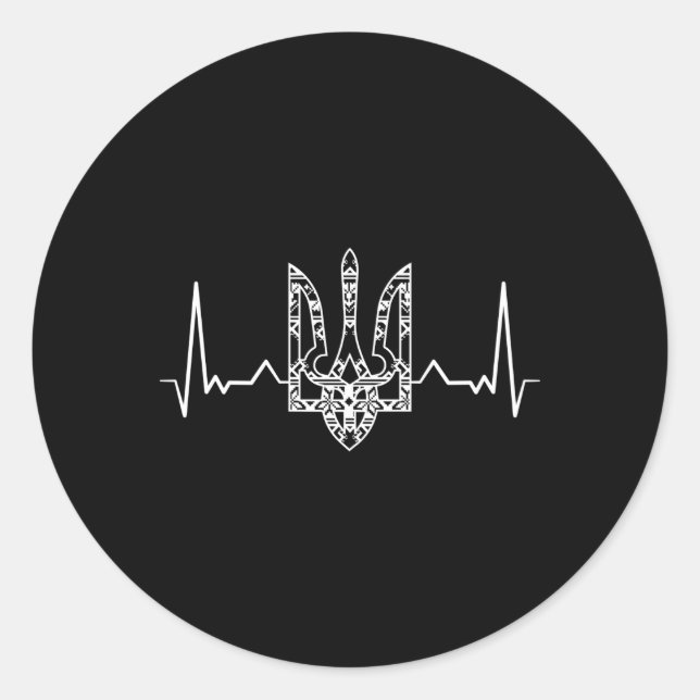 Adesivo Ucrânia Ucranianos Kiev Trysub Flag (Frente)