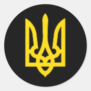 Adesivo Ucrânia Zelensky Tridente Ucraniano Brasão De Arma