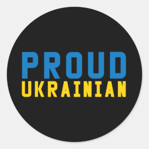 Adesivo Ucraniano Orgulhoso