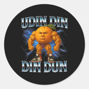 Adesivo Udin Din Din Dun Funny Italiano Brainrot Meme Body