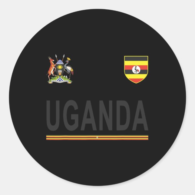 Adesivo Uganda Cheer Jersey 2017 Futebol Uganda (Frente)