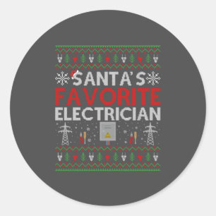 Adesivo Ugly Electrically Xmas Gift Papais noeis ama eletr