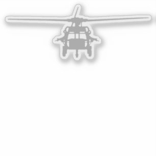 Adesivo UH-60 Visão Frontal Blackhawk