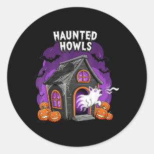 Adesivo Uivos Assombrados Fantasia de Halloween Cão Fantas