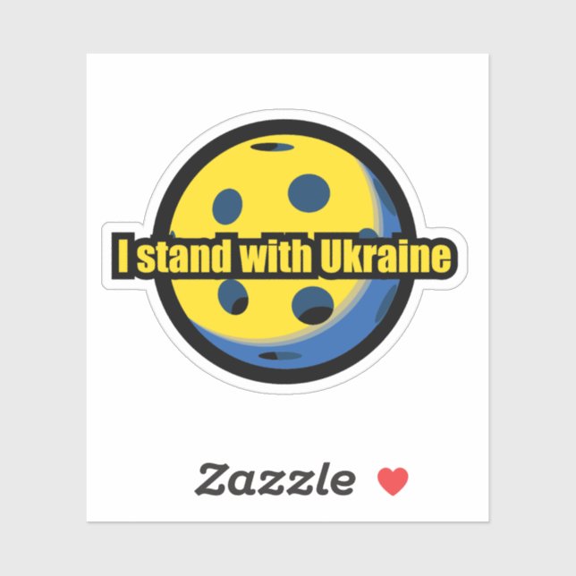 Adesivo Ukraine Support (Folha)