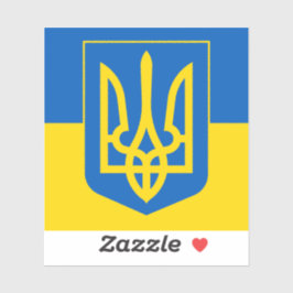 Adesivo Ukrainian Coat of Arms. Trident. Truzyb. 