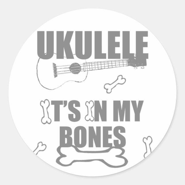 Adesivo Ukulele Bones (Frente)