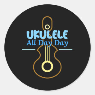 Adesivo Ukulele o dia todo