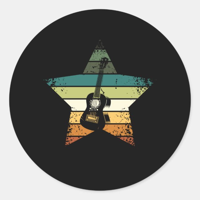 Adesivo Ukulele Vintage (Frente)